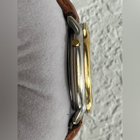 *READ.. Gucci MONDIALE Watch 8200 M brown Watch gold plated 18k - Picture 4 of 14